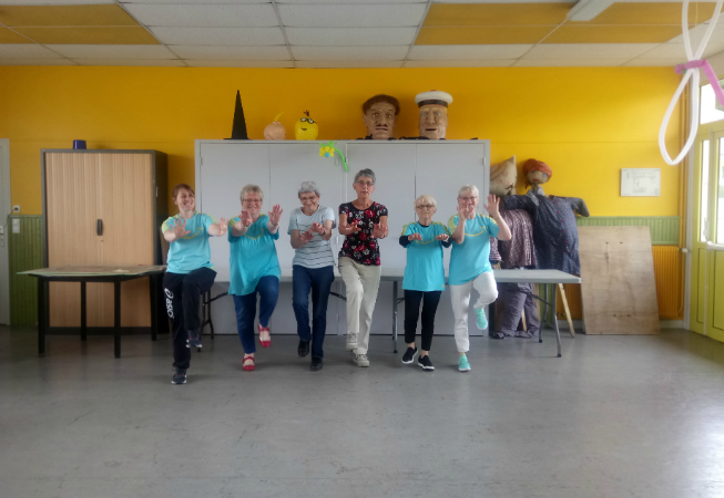 Séance de gym douce du jeudi après-midi de juin 2018